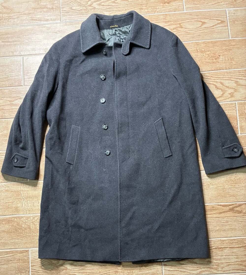 Mario Valente Collezioni Uomo Wool Overcoat Gray